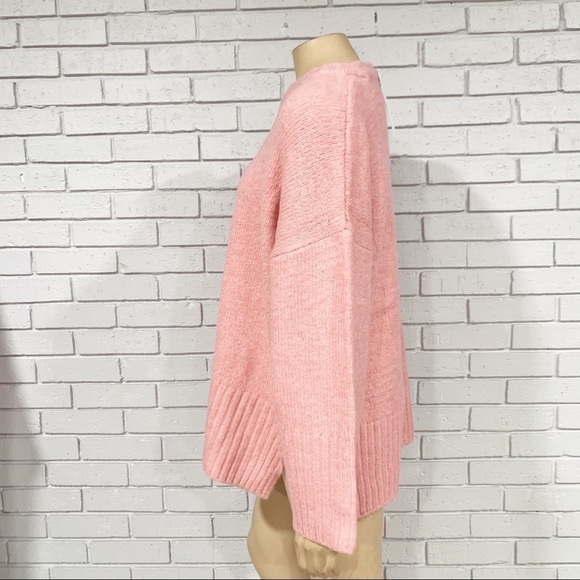 Topshop Pink Supersoft Deep Hem Crewneck Sweater - Picture 5 of 12